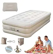 Acunny Camp Sleeping Pad, Inflatable Camping, Thickened Double Storage Bed, Self-Loading Camping, Sleeping Pillow with Built-in Pump, Luxury Airbed Mat for Tent & Outdoor Use