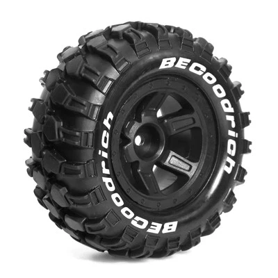 4pcs 90mm Monster Truck Buggy Tires Wheel 12mm Hex for MJX 10208 1/10 RC Car Upg