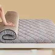 Upgraded Japanese Futon Mattress, Portable Futon Floor Mat, Thickened Folding Futon Sleeping Mat, Foldable Portable Sleeping Pad for Dorm Guests