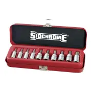 Sidchrome SCMT19107 - Socket Set 1/4&3/8 Drive 10 Piece Tru-torq