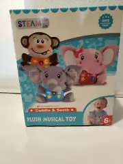 STEAM Life Plush Elephant Baby Toys - Newborn Baby Musical Toys for Baby 0 to...