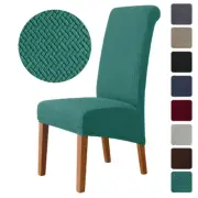 6PC Polar Fleece Fabric Chair Cover Washable Stretch SeatCase Office ChairCover