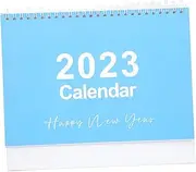 BCOATH English Planner Calendar Spiral Desk Calendar for Home Office Decoration Monthly Daily Recording for Organizing Your Schedule