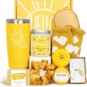 Gift Set Women's Birthday Christmas Mom Friend 10 Pcs Box Hello Sunshine Yellow