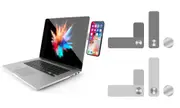 Adjustable Laptop Phone Holder - Grey & Silver - 2pack