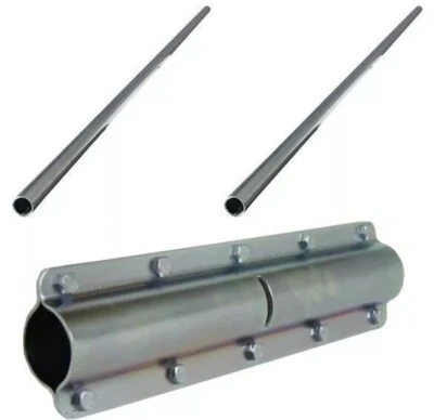 24' ft foot STEEL mast KIT 2"x 12' 7.5m pole TV 4 16 18 aerial fixing radio mast