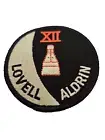 NASA patch Gemini XII 12 Lovell Aldrin Vintage Embroidered M5 Space 1966 Nov