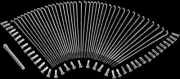 DS 19 in Chrome Front Drop Center Spoke Set for Softail 86-90