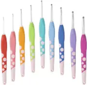Knit Picks Wecrochet Dots Crochet Hook Set with Ergonomic Handles, 9 Piece