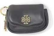 [Tory Burch] Women's Britten Leather Puffy Card Case, Dark Mahogany, Card Case