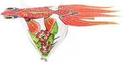 Kisangel Mini Chinese Kite Decor Traditional Home Party Ornament Tiny Decorative Kite for Office