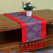 Buddhist Tablecloth,Shrine Cloth,120cm Tibetan Table Flag Bed Chinese Ethnic Style Zen Home Buddha Hall DecorationFeng Shui Tablecloth