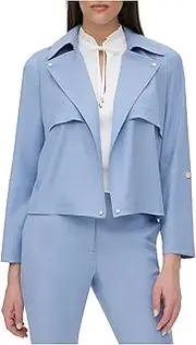 [DKNY] Womens Light Blue Wear To Work Jacket AU Size: 12