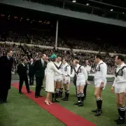 Hunslet Captain Fred Ward Introduces Princess Alexandra 1965 OLD RUGBY PHOTO