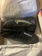 Superfly 8 Academy FG/MG Black & Gold Metalic Soccer Boots New In Box Never Worn