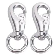 2pcs Stainless Steel Swivel Hook Snap Keychain Clip Swivel Hook Snap