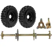 Rear Axle kit+Brake Disc Sprocket Drift Trike Buggy+Chain 810mm Go Kart Wheels