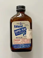 Vintage Edwal Original Glass Bottle Sealed Super-Flat Print Flattener