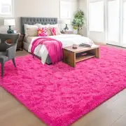 Soft Area Rug for Living Room 8x10 Feet, Washable Large Fluffy Bedroom Rugs T...