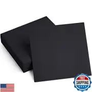 100 Linen-Feel Colored Paper Napkins - Decorative Cloth-Like BLACK Luncheon N