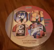 Brand New In Original Box Set Of 4 Downtown Deco Sakura Salad/Dessert Plates