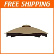 UV-Resistant Replacement Canopy for Lowe’s Allen Roth 10x12 Gazebo - Beige