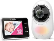 VTech RM2751 2.8" Smart Wi-Fi 1080p HD Video Baby Monitor with Remote Access, Night Light, Soothing Sounds, Temp Sensor & Motion Detection, up to 8 Hours Battery Life