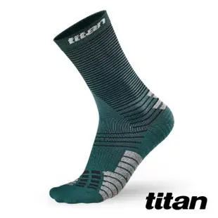 【titan 太肯】薄型跑襪 Elite 中筒_森林綠(止滑穩定 ~越野跑健身房推薦)