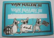 Van Halen Backstage Pass Vintage Original Meet And Greet 1998 Hard Rock Eddie