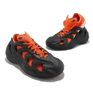 adidas 休閒鞋 adiFom Q 男鞋 黑 橘 可拆 鏤空 洞洞鞋 襪套 三葉草 愛迪達 HP6581