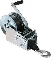 Marine Puller 600/3500LB Hand Gear Winch Gear Reel for Truck and Trailers Hand Crank Winch(3500LBS Webbing)