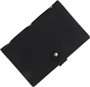 LALAFINA Document Holder Travel File Organizer Receipt Organizer Invoice Storage Album Made of Thick Pu PVC Material Suitable for School Home Office Business
