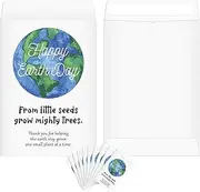 Spakon 200 Pcs Earth Day Party Favors Earth Day Self Adhesive Kraft Seed Envelopes Small Parts Envelopes Wildflower Seeds Packets White Paper Seed Storage Seed Organizer for Earth Day (No Seeds)