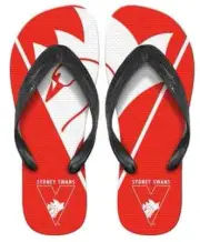 Sydney Swans AFL Mens Beach Thongs Sizes S-L BNWT