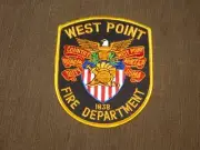 VINTAGE WEST POINT FIRE DEPARTMENT CLOTH PATCH NEW UNUSED