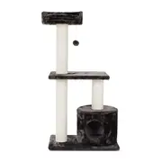 Juni 3 Tier Cubby Perch Cat Scratch Charcoal 60x40x120cm