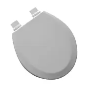 Caitlin CTSW300-WH Deluxe Molded Wood Toilet Seat with Soft Close Hinges