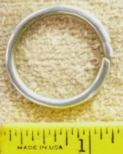 Silver tone metal Macrame Dreamcatcher Craft Ring Hoop 1 1/4 inch diameter