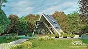 Architect Chin Azalea A-Frame House, 24’ x 32’, 1,152 SF, 3 Beds, Polycarbonate, Black