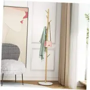 Gold Coat Racks, Metal Coat Rack Freestanding with Hooks, Branch Gold-white