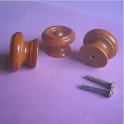 10pcs Amercian Style 38mm Wood Furniture knobs Safety Children Room Drawer Cabinet Door knob Pull Teak Handles