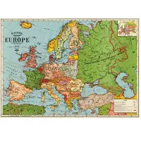 在飛比找誠品線上優惠-美國 Cavallini 包裝紙/ 歐洲地圖3