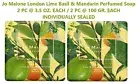 2 PC Jo Malone London LIME Basil & Mandarin Perfumed Soap 2 X 3.5 oz Sealed Soap