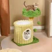 CostwayModern Small Cat Tower Cute Cat Tree with Sisal Scratching Posts