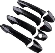 Car Door Handle Cover for MERC&edes B&ENZ W212 E-Class 2010-2015 Carbon Fiber Style Car Side Door Handle Cover Trim Protective Decoration Sticker