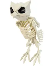 Skeleton Owl Halloween Prop 35cm