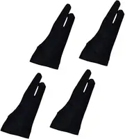Left Right Hand Gloves for Drawing Comfortable Nylon Gloves for Sketching Art Gloves Anti-polluti