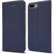 Cavor for iPhone 7 Plus, iPhone 8 Plus Case (5.5"),PU Leather Cover Folio Flip Slim Ultra Thin Wallet Magnetic Case Stand Card Slot Holder with Kickstand Phone Cover Case- Royal Blue