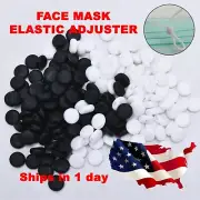 100 pcs Silicone Adjuster Cord lock for ear stopper SUPPLY