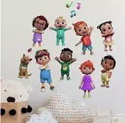 Cocomelon Peel and Stick Wall Decals JJ CC Cody tomtom yoyo bingo 48 stickers